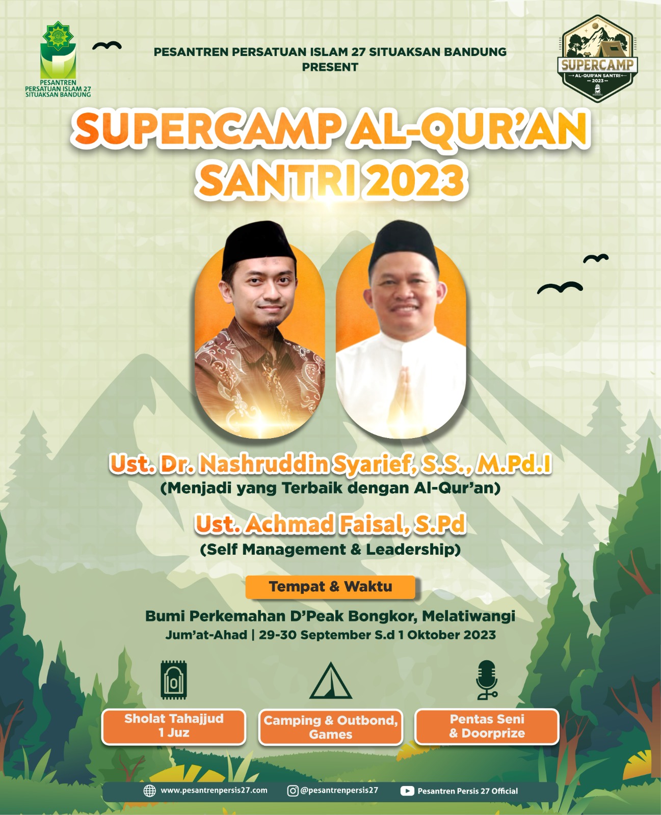 Cooming soon, Pemateri Supercamp al-Qur’an 2023